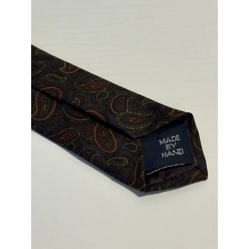 Vintage Polo Ralph Lauren Neiman Marcus Italian Silk Neck Tie (2) Handmade USA